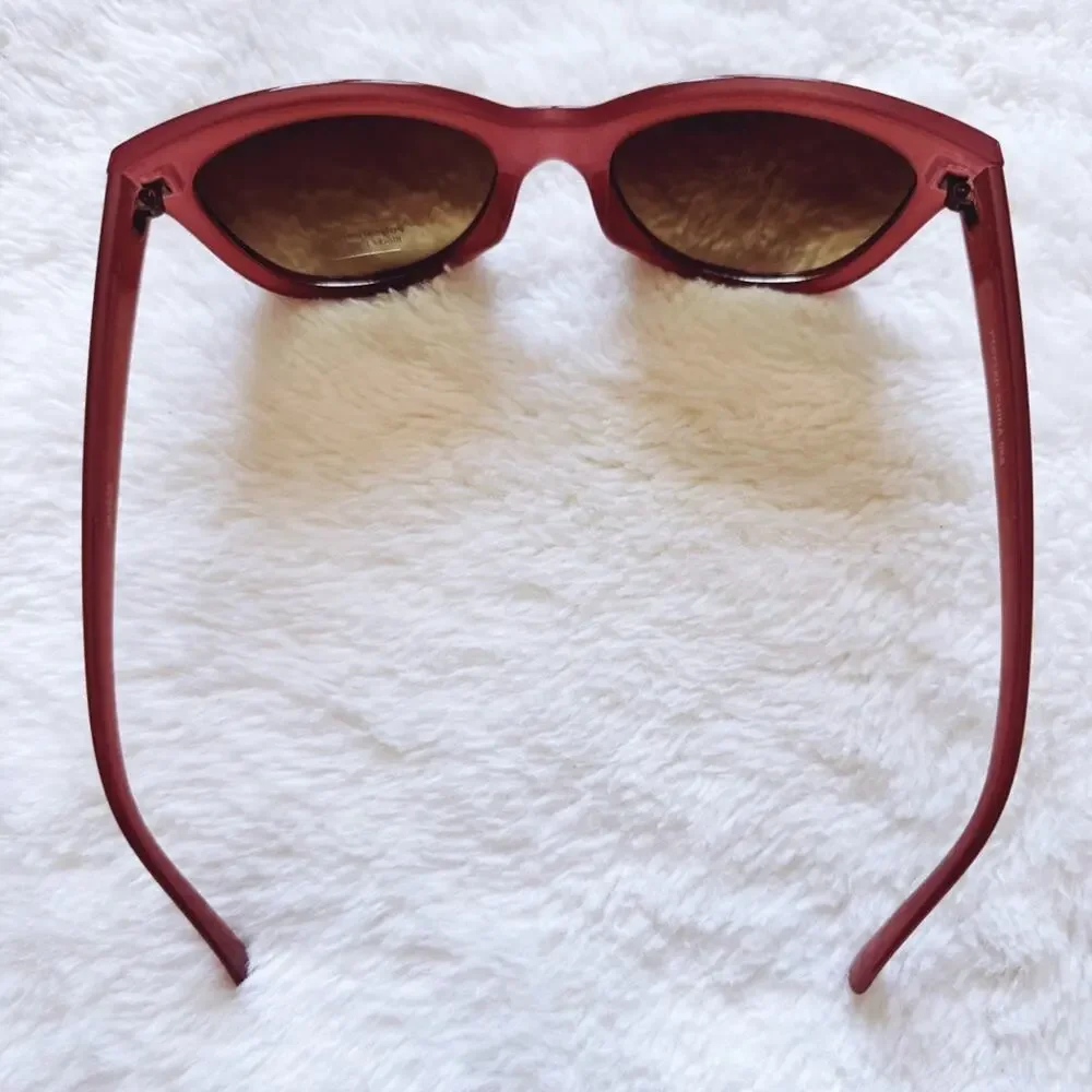 Mina Burgundy Brown Chic Sunglasses